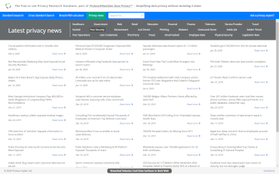 Latest privacy news tracking